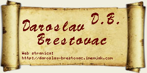 Daroslav Brestovac vizit kartica